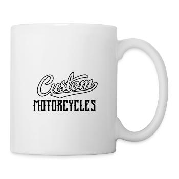 Custom Motorcycle - Tasse - Weiß - Rechts