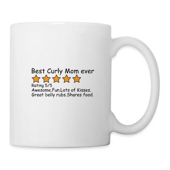 Curly Coated Retriever Mom Mama Mistress Best - Mug blanc - blanc - Droite