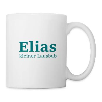 Elias kleiner Lausbub - einzigartiges Design - Tasse - Weiß - Rechts