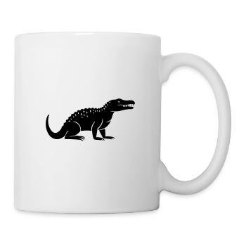 Krokodil - Tasse - Weiß - Rechts