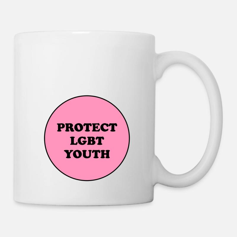 Protégez les jeunes LGBT - Mug blanc - blanc