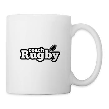 Trainer Rugby - Rugbyt-shirt - Geschenk - Tasse - Weiß - Rechts