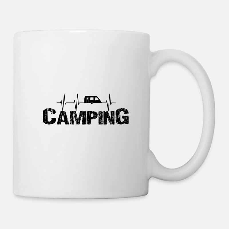 Camping - Tasse - Weiß
