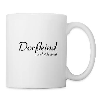 Dorfkind - Tasse - Weiß - Rechts