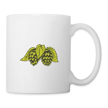 Hopfen - Tasse - Weiß - Rechts