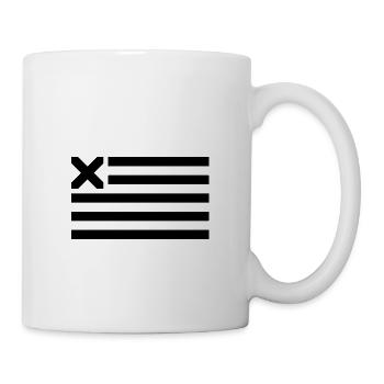 USA Flagge X - Tasse - Weiß - Rechts