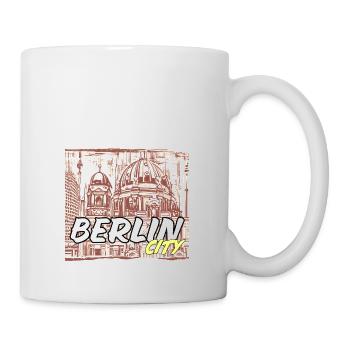Berlin City - Tasse - Weiß - Rechts