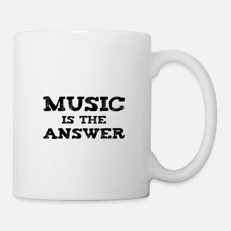 Music is the Answer - Tasse - Weiß