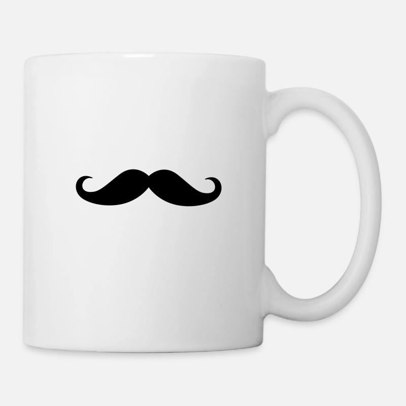 Moustache Illustration - Mug - white