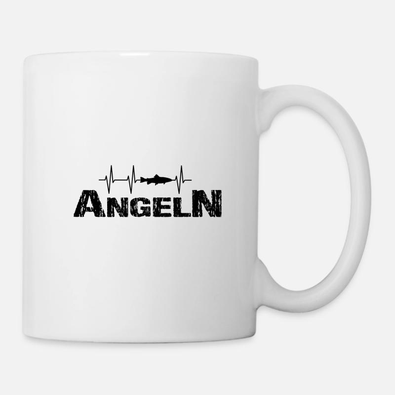 Angeln - Tasse - Weiß