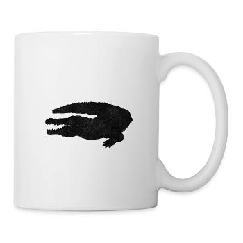 Krokodil - Tasse - Weiß - Rechts