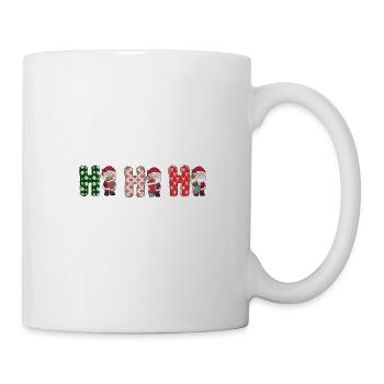 Frohe Weihnachten Weihnachtsmann Hohoho - Tasse - Weiß - Rechts
