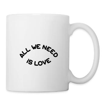 All we need is love - Mug - white - Right