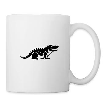 Krokodil - Tasse - Weiß - Rechts