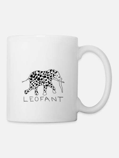 Leofant Black - Mug - white