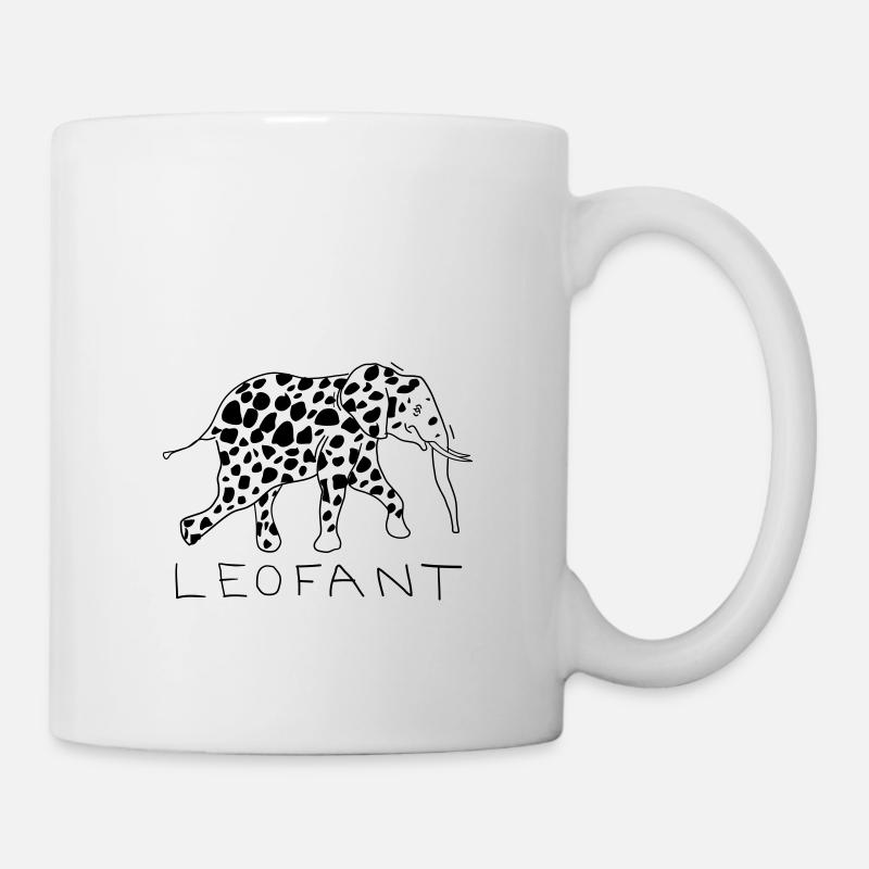 Noir Leofant - Mug blanc - blanc