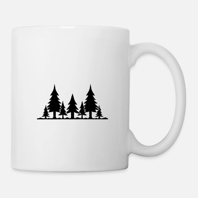 Wald - Tasse - Weiß