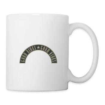 Bonnes balades Bonnes vibrations - Mug blanc - blanc - Droite