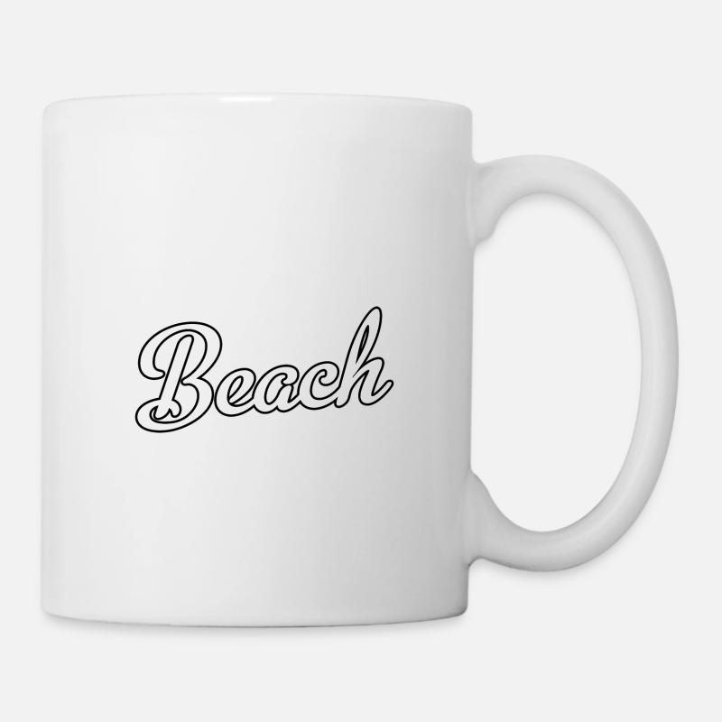 Plage - Mug blanc - blanc