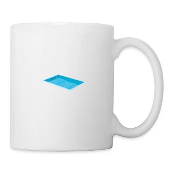 Drôle de dans les piscines Swiming Party I Pee In - Mug blanc - blanc - Droite