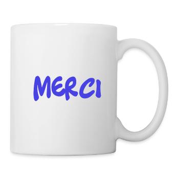 MERCI. MAÎTRESSE. MAÎTRE. MERCI MAÎTRESSE - Mug blanc - blanc - Droite
