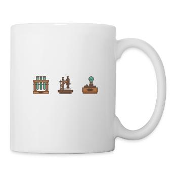 Retro Science Icon Set - Mug blanc - blanc - Droite