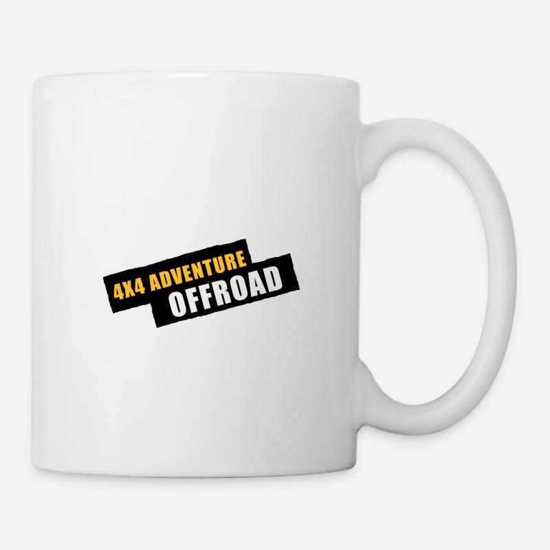 4x4 Adventure Offroad - Tasse - Weiß