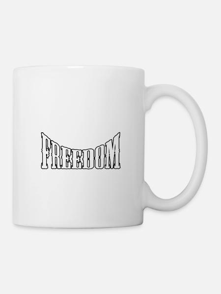 Freedom - Tasse - Weiß