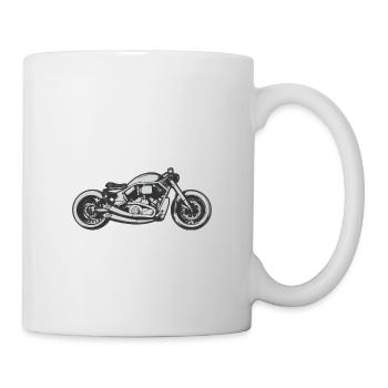 Motocyclette - Mug blanc - blanc - Droite