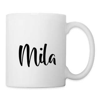 Name - Mila - Tasse - Weiß - Rechts