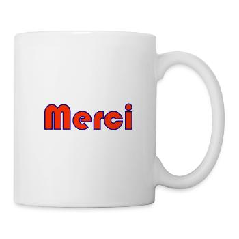 THANK YOU. THANKS. THANK YOU. ANNIVERSARY. BIRTH. - Mug - white - Right