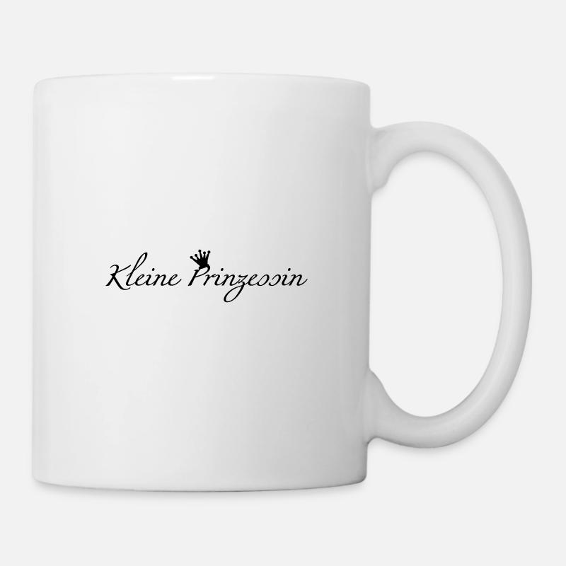 Kleine Prinzessin mit Krone - Tasse - Weiß