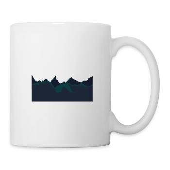 Montagnes - Mug blanc - blanc - Droite