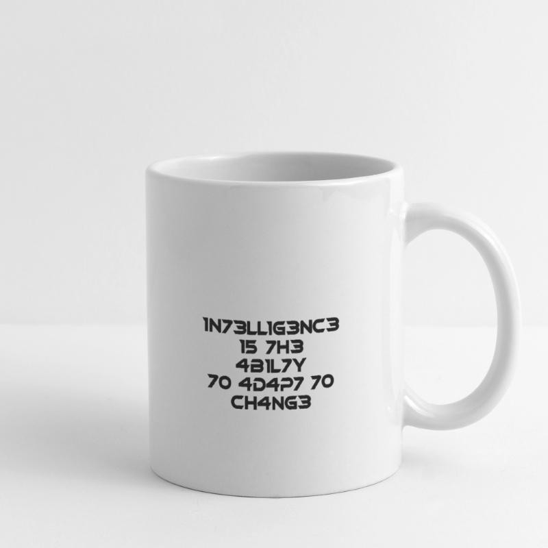L’intelligence est la compétence Cool Dire Math Mug blanc