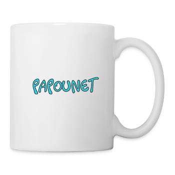 PAPOUNET. PAPA. FÊTE DES PÈRES. BONNE FÊTE PAPA - Mug blanc - blanc - Droite