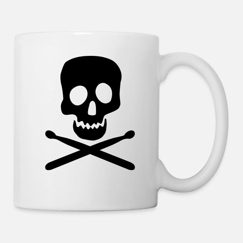 drums - Mug blanc - blanc