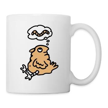 Vogel Hunger - Tasse - Weiß - Rechts