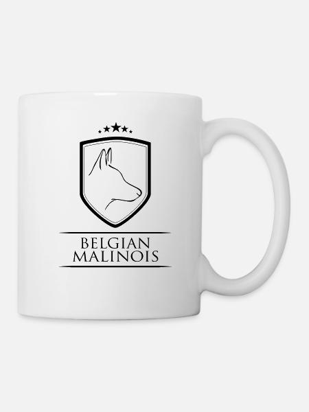 BELGIAN MALINOIS WAPPEN - Tasse - Weiß