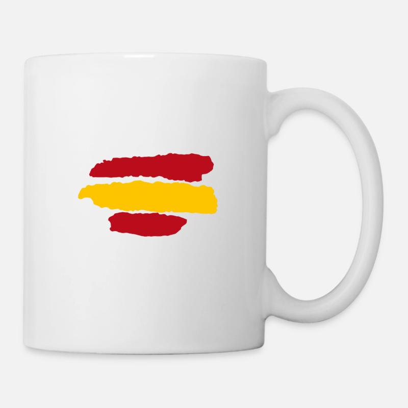 Spanien-Flagge - Tasse - Weiß