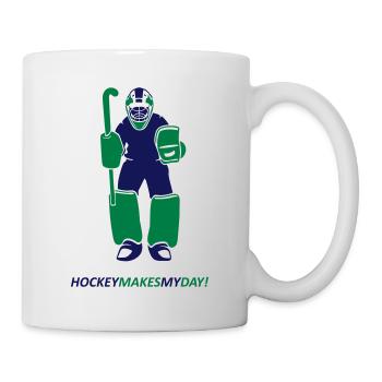 Feldhockey Torwart - Tasse - Weiß - Rechts