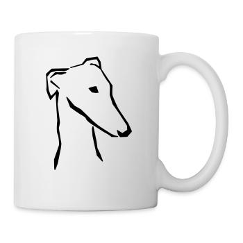Greyhound head - Mug - white - Right