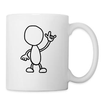 The Strich Rocker - Tasse - Weiß - Rechts