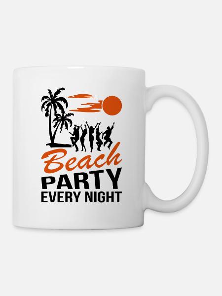 Beach Party Night - Tasse - Weiß