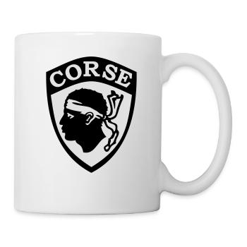 Korsika Blason - Tasse - Weiß - Rechts
