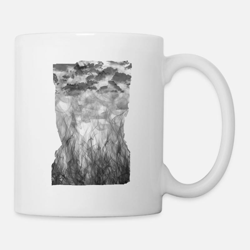Wolken Rauch Feuer - Tasse - Weiß