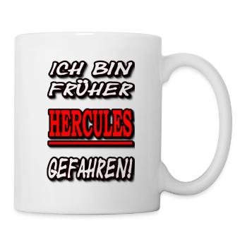 Ich bin früher Hercules gefahren! - Tasse - Weiß - Rechts
