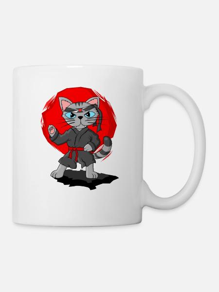 Karaté Blacksuit Cadeau pour les enfants - Mug blanc - blanc