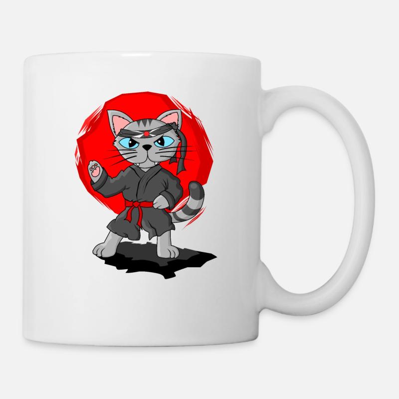 Karaté Blacksuit Cadeau pour les enfants - Mug blanc - blanc