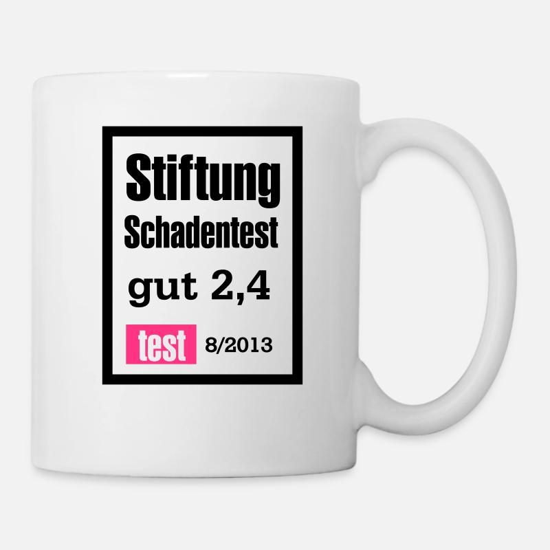 stiftung schadentest - Tasse - Weiß