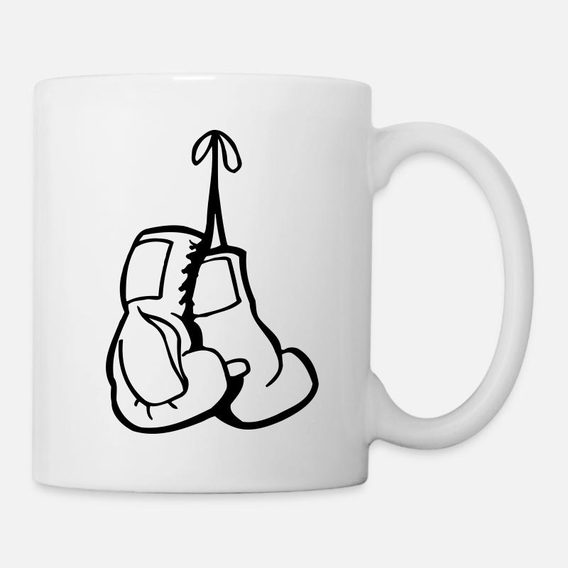 boxing gloves - box handschuhe - Mug blanc - blanc